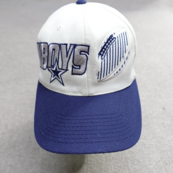 Vintage Dallas Cowboys Hat Blue White Embroidered Snapback Sports Specialties - Picture 2 of 7